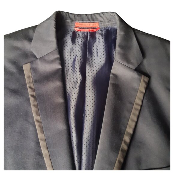 ALFANI by Macy's SZ 40L 100% Cotton Men's Black Blazer / Jacket - Picture 1 of 16